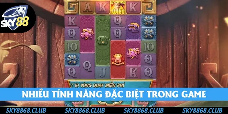 Nhiều tính năng đặc biệt có tại nổ hũ kho báu Aztec